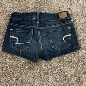 American Eagle dark wash jean shorts